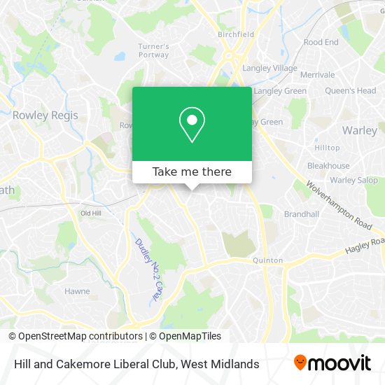 Hill and Cakemore Liberal Club map
