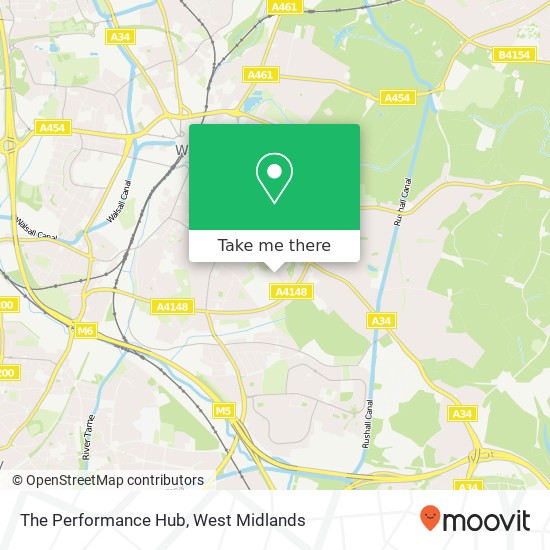 The Performance Hub map