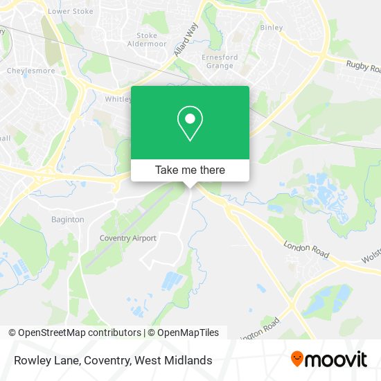 Rowley Lane, Coventry map