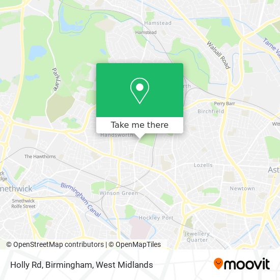 Holly Rd, Birmingham map