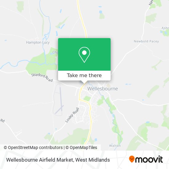 Wellesbourne Airfield Market map