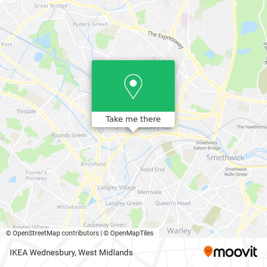 IKEA Wednesbury map