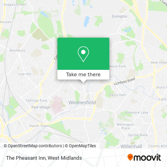 The Pheasant Inn map