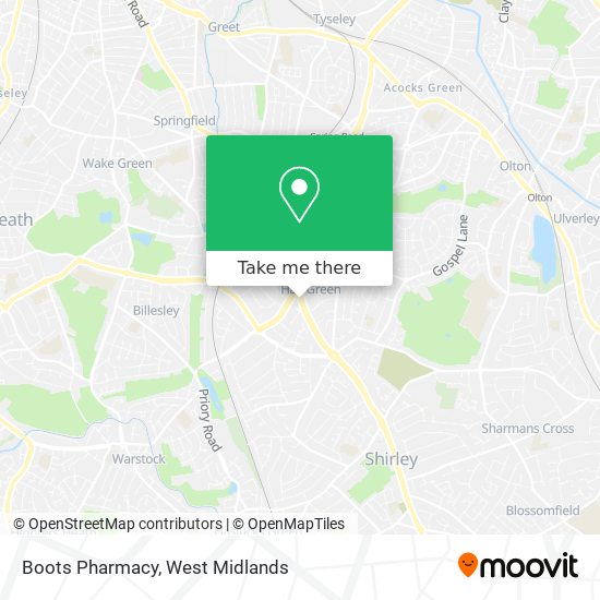 Boots Pharmacy map