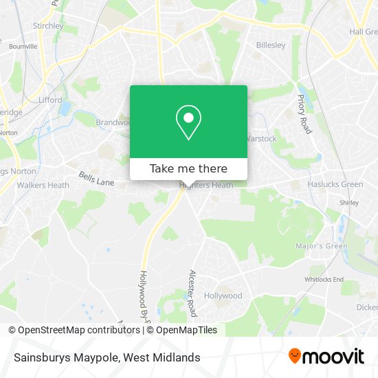 Sainsburys Maypole map