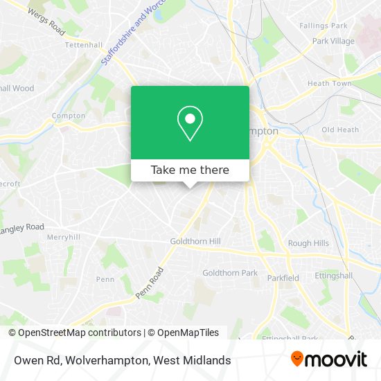 Owen Rd, Wolverhampton map