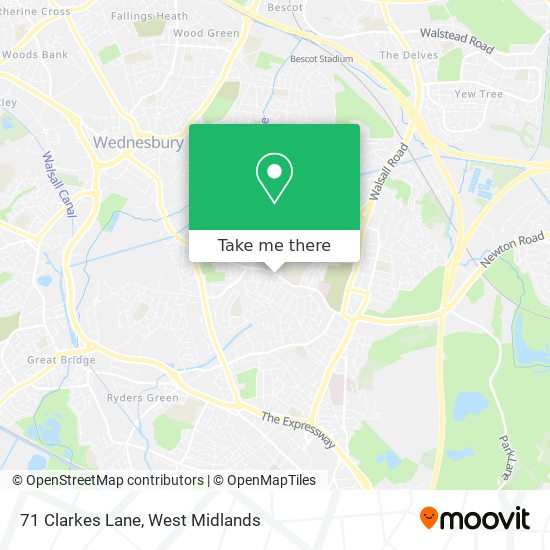 71 Clarkes Lane map