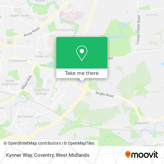 Kynner Way, Coventry map