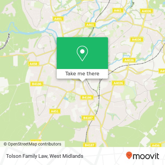 Tolson Family Law, 14 Hagley Road Stourbridge Stourbridge DY8 1PS map