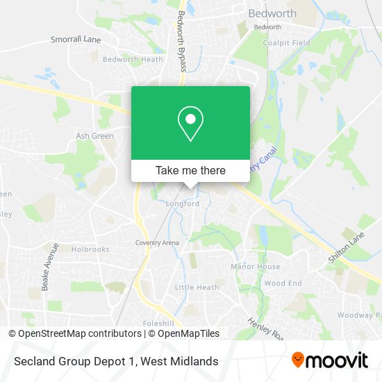Secland Group Depot 1 map