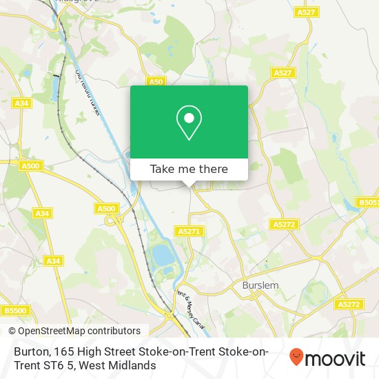 Burton, 165 High Street Stoke-on-Trent Stoke-on-Trent ST6 5 map