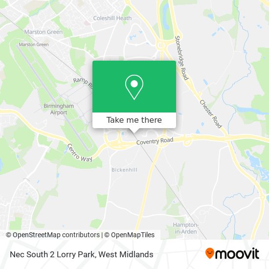 Nec South 2 Lorry Park map