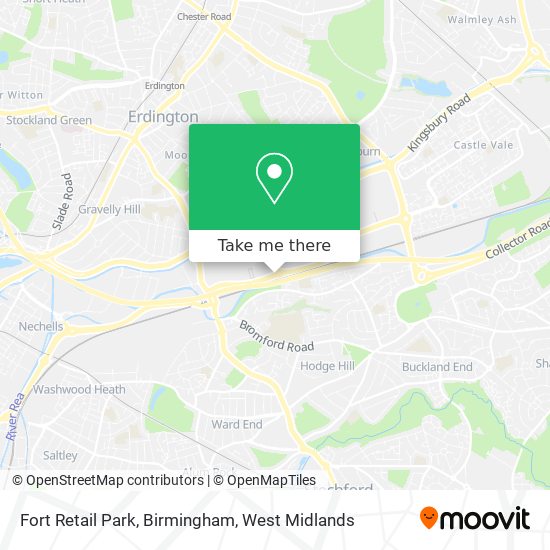 Fort Retail Park, Birmingham map