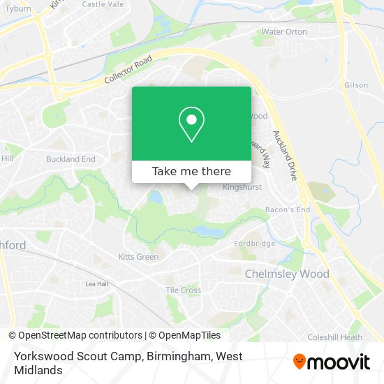Yorkswood Scout Camp, Birmingham map