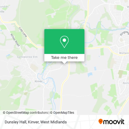 Dunsley Hall, Kinver map