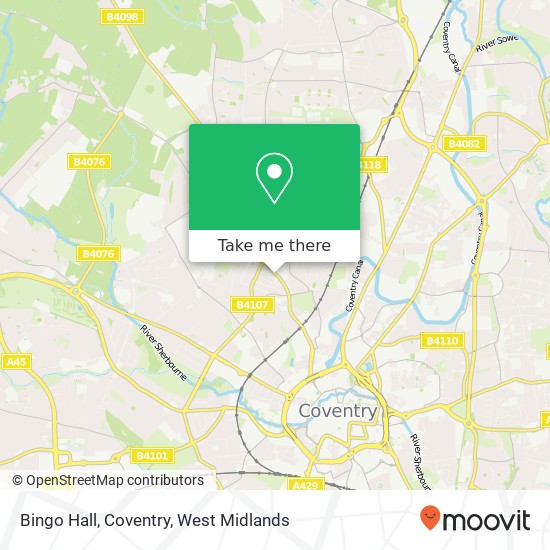 Bingo Hall, Coventry map
