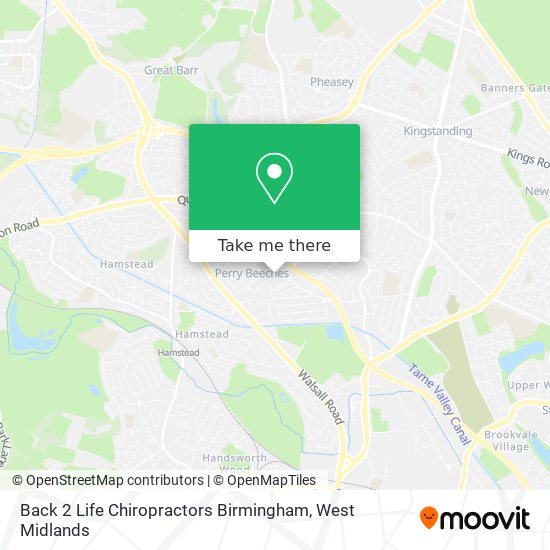 Back 2 Life Chiropractors Birmingham map