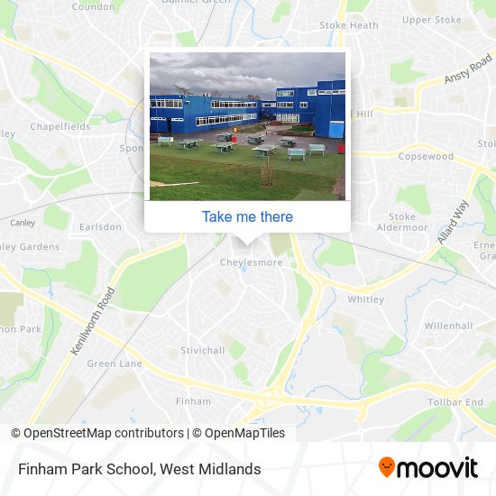 Finham Park School map