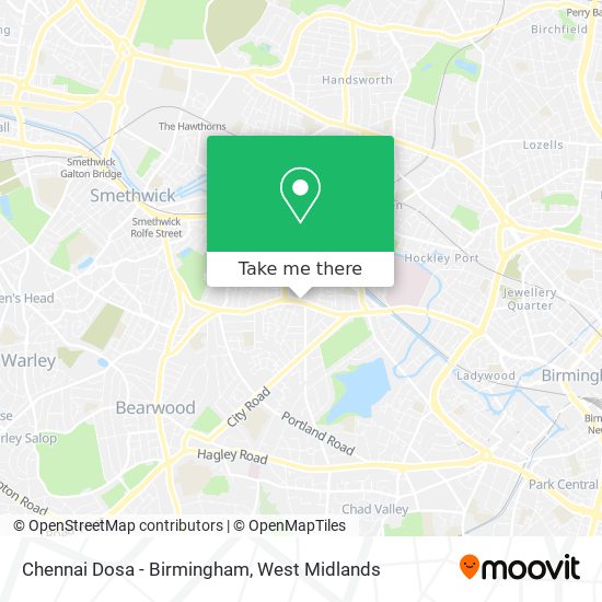 Chennai Dosa - Birmingham map