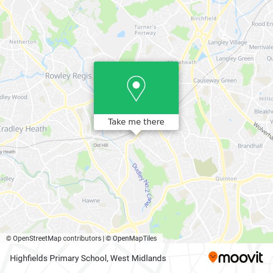 Highfields Primary School map