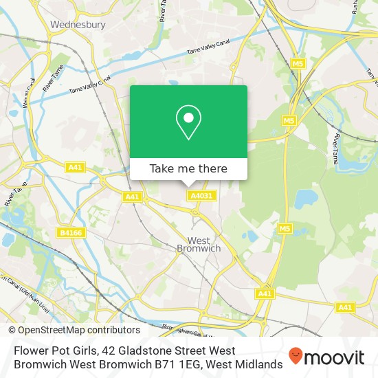 Flower Pot Girls, 42 Gladstone Street West Bromwich West Bromwich B71 1EG map