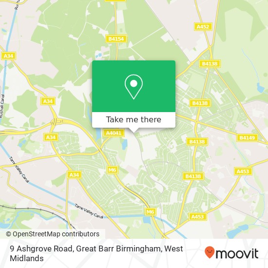 9 Ashgrove Road, Great Barr Birmingham map