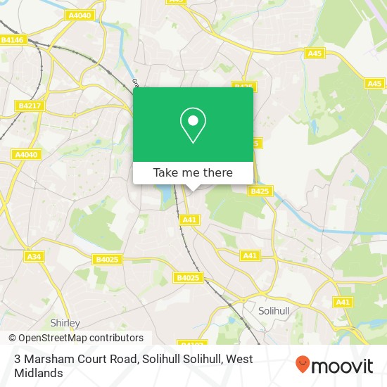 3 Marsham Court Road, Solihull Solihull map