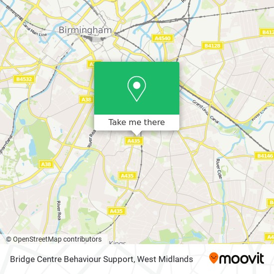 Bridge Centre Behaviour Support map