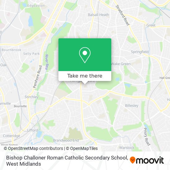 Bishop Challoner Roman Catholic Secondary School map