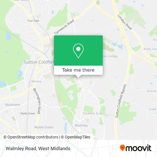 Walmley Road map