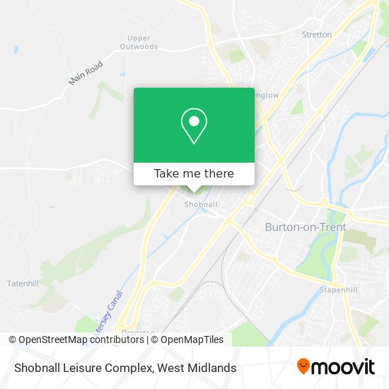 Shobnall Leisure Complex map