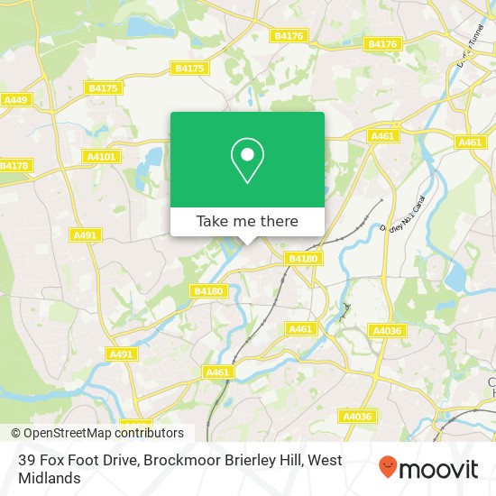 39 Fox Foot Drive, Brockmoor Brierley Hill map