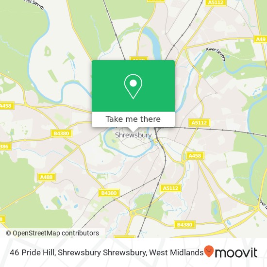 46 Pride Hill, Shrewsbury Shrewsbury map