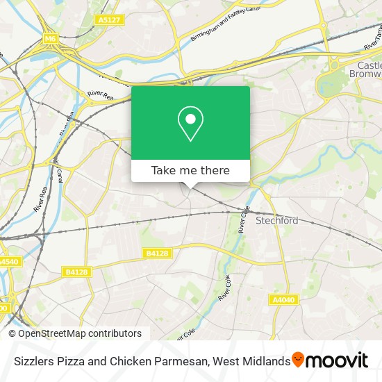 Sizzlers Pizza and Chicken Parmesan map