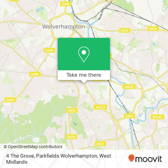 4 The Grove, Parkfields Wolverhampton map