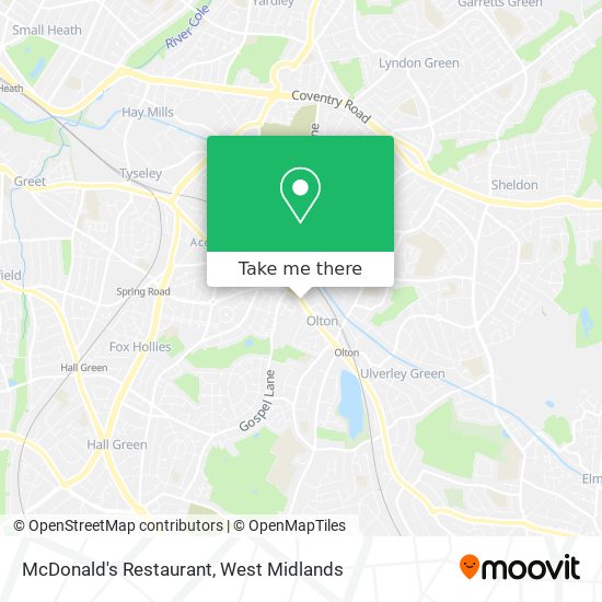 McDonald's Restaurant map