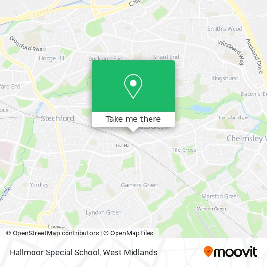 Hallmoor Special School map
