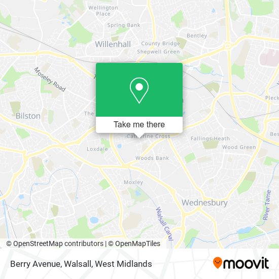 Berry Avenue, Walsall map