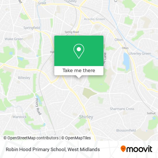 Robin Hood Primary School map