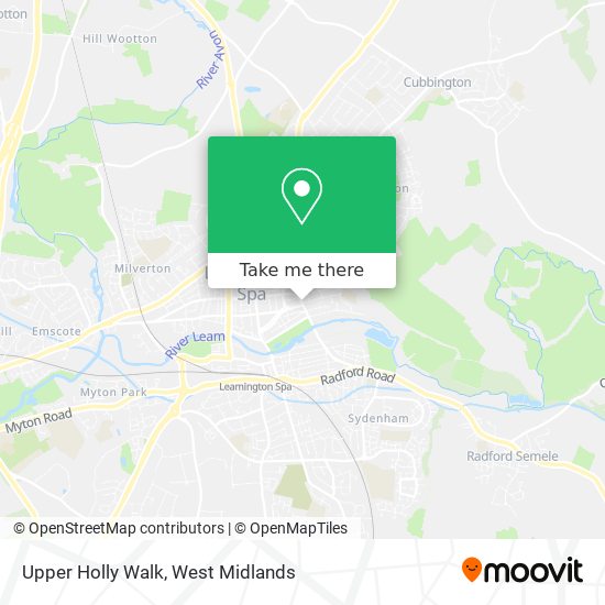 Upper Holly Walk map