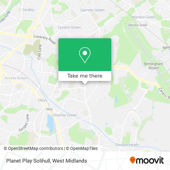 Planet Play Solihull map