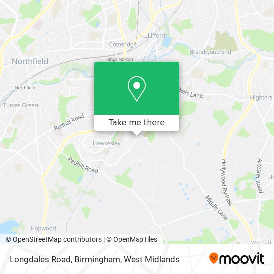 Longdales Road, Birmingham map