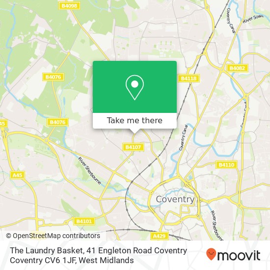 The Laundry Basket, 41 Engleton Road Coventry Coventry CV6 1JF map