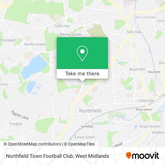 Northfield Town Football Club map