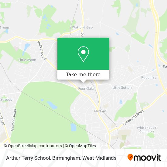 Arthur Terry School, Birmingham map