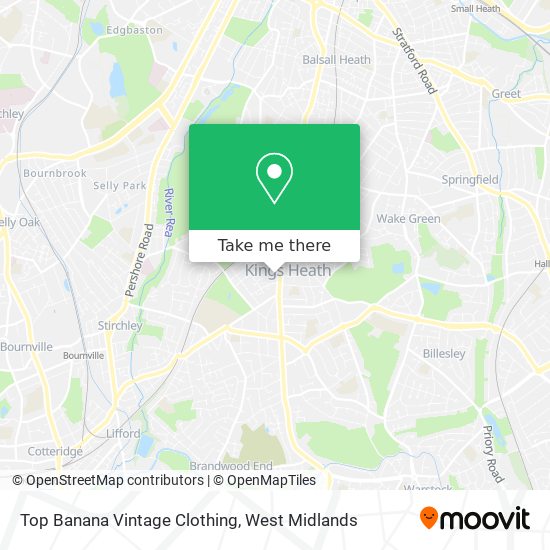 Top Banana Vintage Clothing map