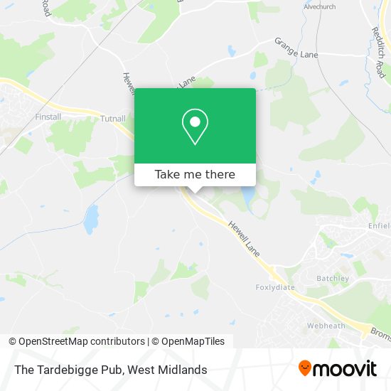 The Tardebigge Pub map
