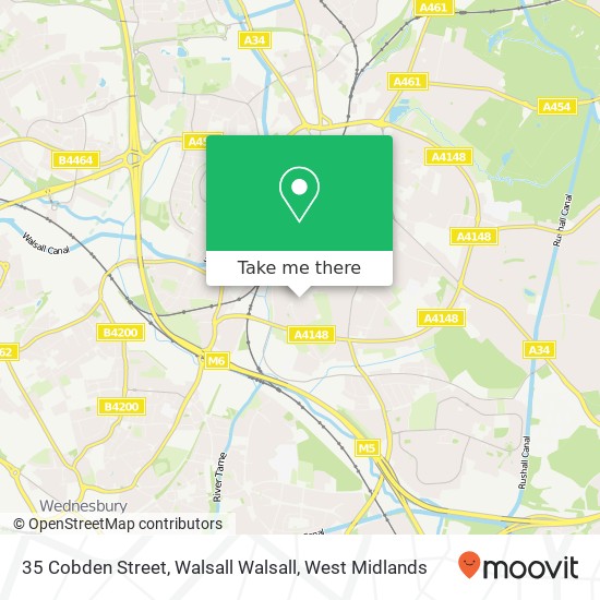 35 Cobden Street, Walsall Walsall map