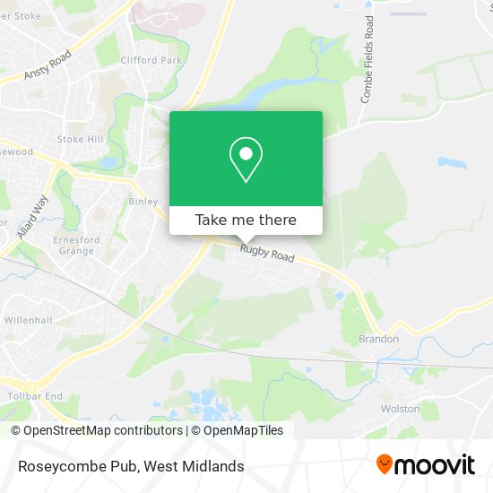 Roseycombe Pub map