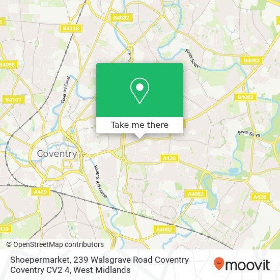 Shoepermarket, 239 Walsgrave Road Coventry Coventry CV2 4 map